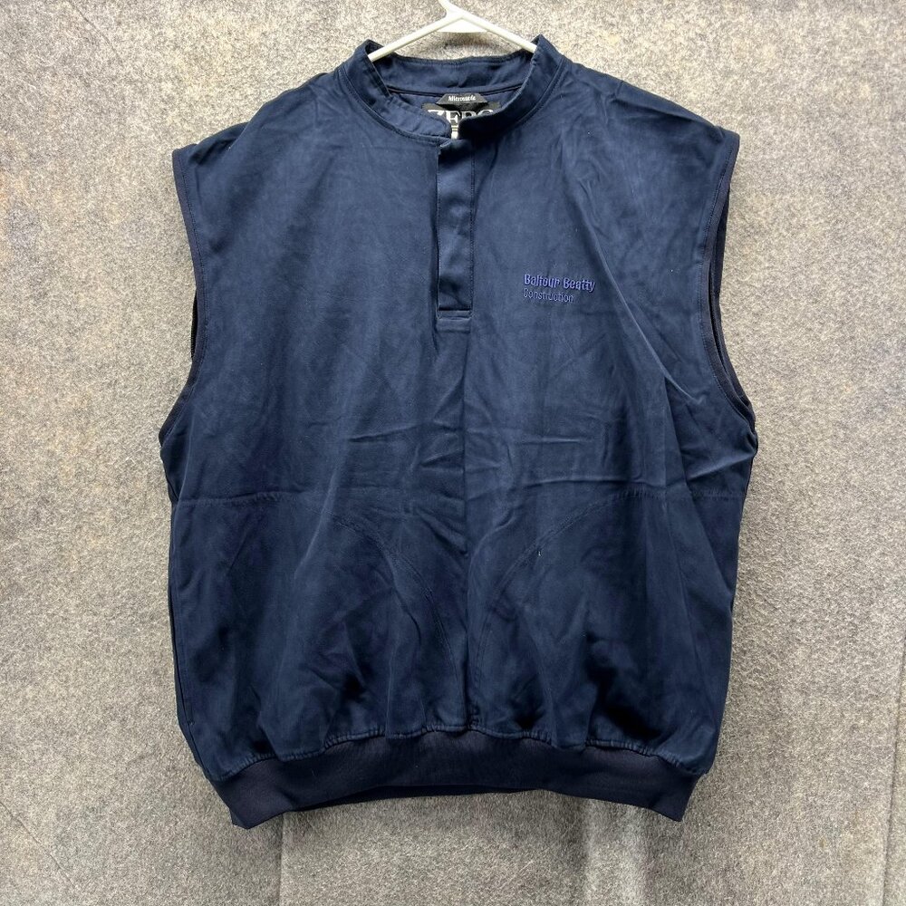 Zero Restriction Sweater Men XL Adult Blue Sleeveless Microsude Jacket Golf